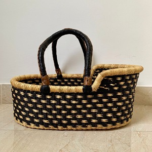 Cesta de muñecas de hierba marina con diseños personalizados, juguetes de simulación para niños pequeños, portamuñecas de hierba marina - Product Image 1