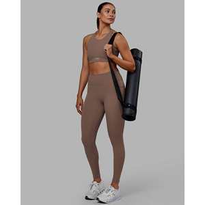 Leggings de Yoga Fusion Ultra High-Rise con Bolsillos, Color Taupe Oscuro, Talla 3XL, Térmicos, Tie Dye - Product Image 6