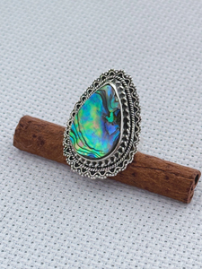 แหวนแต่งงานเพชรโมอิสอัญมณีเพชรโมอิสอัญมณีเปลือกหอยเป๋าฮื้อแท้925เงินแท้ - Product Image 4