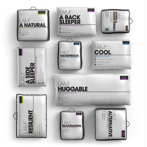 Custom PVC Pillow Bag with Snap-Lock Detachable Handle Clear <b>Plastic</b> Cushion Packaging Pouch with Optional <b>Pocket</b> - Product Image 1