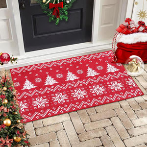 Jupe de sapin de Noël lavable réutilisable en tissu épais et doux, design rond pour couvrir la base du sapin de Noël, accessoire festif d'intérieur - Product Image 6