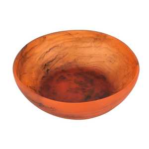 Entrega rápida Cuencos de resina de nuevo diseño para comida o ensalada Cuenco pequeño de resina para servir pasta y helado en color rojo marrón - Product Image 5