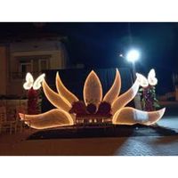 Présentoir de mariage en alliage brillant cadre de toile de fond en acier inoxydable de haute qualité Durable élégant pour la décoration de mariage