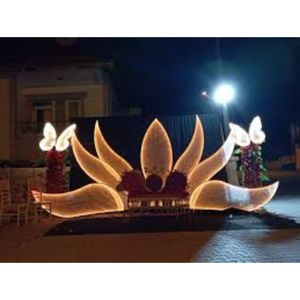 ที่วางโชว์ทำจากอัลลอยด์สีสดใสสำหรับงานแต่งงานกรอบฉากหลังทำจากสเตนเลสสตีลทนทานสำหรับตกแต่งงานแต่งงาน - Product Image 2