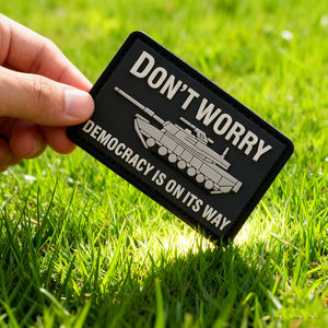 Parche de PVC 3D Democracy personalizado, insignia de logotipo en relieve de goma suave con respaldo de gancho para chaquetas, bolsos, gorras, accesorios - Product Image 6