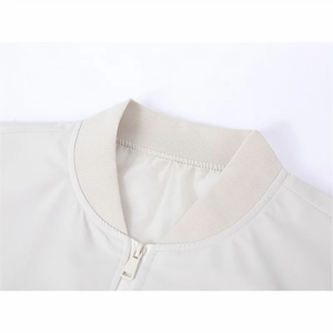 Chaqueta de Primavera y Otoño con Cuello de Béisbol, Holgada, de Color Sólido, para Hombre, Estilo Casual de Negocios, Abrigo Ligero, Personaliza Tu Diseño - Product Image 5