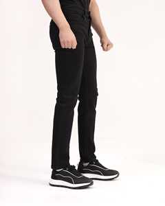 Customized Slim Straight Customized Size <b>Stretch</b> Denim <b>Jeans</b> for <b>Mens</b> Slim Fit <b>Black</b> Denim <b>Jeans</b> Everyday Wear OEM Manufacturer - Product Image 4
