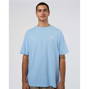 T-shirt Oversize Coffee Run - Blanc Ciel Clair 240 GSM Coton Lourd Impression Sérigraphique 3D - Product Image 2