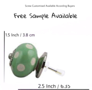 Boutons industriels en céramique à pois gravés pour armoire à tiroirs, commode de cuisine, chambre, salon, villa extérieure - Product Image 3