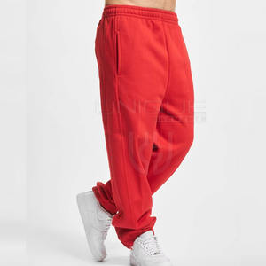 Ventas al por mayor Diseñe su propio logotipo Pantalones de chándal transpirables Precio barato Pantalones de chándal holgados de lana de algodón - Product Image 3