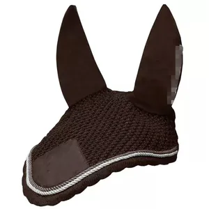 Vente en gros conception personnalisée de haute qualité Horse Fly Control Ear Bonnet Horse Riding Ear Bonnet FOE prix de gros