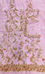 Diseñador moderno sin coser bordado a mano hermosos trajes de seda Premium para mujeres moda india-estilo tradicional hacia adelante para - Product Image 3