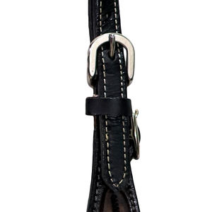 Ensemble de clous de cheval en cuir de qualité supérieure Western perlé à la main sculpté têtière collier de poitrine rênes complet Cob Racing équestre bride - Product Image 4