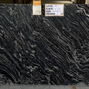 Pedra Natural Alta Qualidade Preço Por Atacado Polido Floresta Granito Preto Laje para Parede Piso E Bancadas Tabletops - Product Image 1