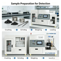 Analyseur automatique de fluor et de chlore FL3000 pour le test de la qualité du charbon, testeur de teneur en fluor du coke combustible solide avec logiciel de titration