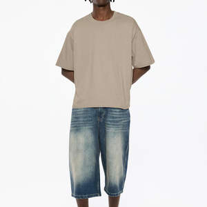 La más nueva camiseta Premium para hombre, Camiseta holgada de gran tamaño con cuello redondo en blanco a la venta, venta al por mayor, Camiseta holgada de algodón 100% transpirable - Product Image 3