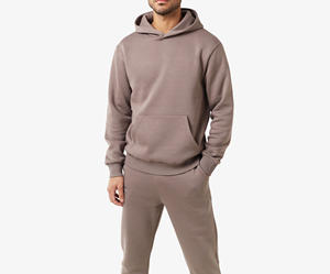 Chándal de dos piezas directo de fábrica para hombre 100% tela de algodón sublimación personalizada conjunto de ropa deportiva de gimnasio para hombres - Product Image 3