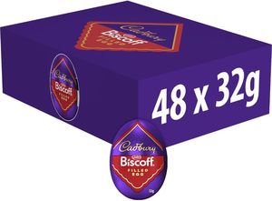 ช็อกโกแลตไข่ไส้บิสคอฟ แคาดเบอรี แดรี่ มิลค์ ไส้บิสคอฟกรุบกรอบและครีมบิสคอฟ 32 กรัม (แพ็ค 48 ชิ้น) - Product Image 3