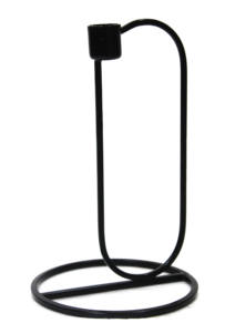 Portavelas de hierro negro decoración del hogar cocina fiesta cumpleaños disponible 3 tamaños envejecido negro hecho a mano impermeable minimalista - Product Image 3