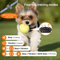 Système de clôture invisible sans fil GPS en plastique pour chien, clôture géolocalisée polygonale, contrôle par application, collier de dressage et de confinement pour animaux de compagnie