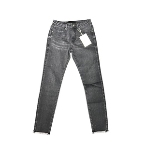 กางเกงยีนส์สีน้ำเงินอาร์กติกทรงตรง ผ้าฝ้าย 100% ระบายอากาศได้ดี สไตล์สตรีทแวร์ ลายเรียบ เอวกลาง ทรงวินเทจ สำหรับฤดูร้อน - Product Image 3