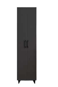 Selen Anthracite 7-Shelf Modular Modern Multi-Purpose <b>Kitchen</b>-Bathroom Dining Cabinet 2-Door Pantry Shoe Rack-Storage - Product Image 5