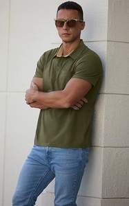 Polo Moderno 2024, Nuevo y Popular, Liso, Casual, con Logotipo Personalizado, con Bolsillo, para Hombre, Tejido, de Alta Calidad - Product Image 4