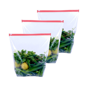 Precio de fábrica, alta calidad, tamaño personalizado, bolsa reutilizable para congelador, bolsa Ziplock deslizante - Product Image 2