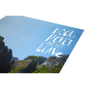 Póster de Diseño Moderno 'Reserva un Boleto y Simplemente Llévate el Pasaporte' para Pared - Product Image 4