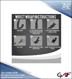 GAF Enveloppes de poignet ajustables pour l'haltérophilie, bandage manuel pour adulte - Product Image 6