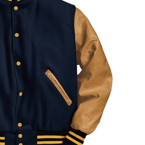 Chaquetas personalizadas de retales personalizadas, chaqueta de bombardero de jinete de béisbol para hombres, chaqueta universitaria de satén de béisbol, chaqueta universitaria personalizada - Product Image 5