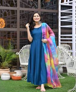 Venta al por mayor Vestidos de mujer Comprar en línea Ropa Casual Tallas grandes Proveedores de moda india Vestido elegante paquistaní indio - Product Image 4