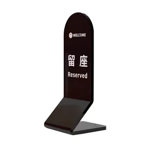 Großhandel kunden spezifisches Design A4/A5 Größe Acryl Zähler Display Stand Desktop Werbung Zeichen Karten halter