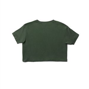 Çevre dostu giysiler organik bambu pamuk kadınlar bebek Tee kadınlar için özel baskı logosu T-shirt ile kırpma üst Slim Fit T Shirt OEM - Product Image 2