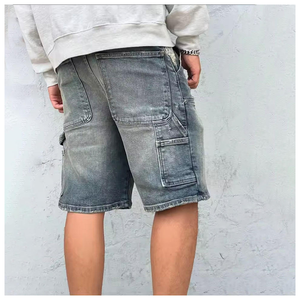 Pantalón vaquero transpirable para hombre, ajuste relajado para clima caluroso, estilo informal, cintura media, absorción de humedad, comodidad, lavado ligero - Product Image 3