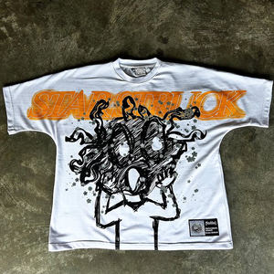 Camiseta Oversize de Algodón 100% con Estampado Serigrafiado, Cuello Redondo, Estilo Urbano, Diseño Liso, Manga Corta, Estilo Holgado, Ecológica, 220g Jersey - Product Image 1