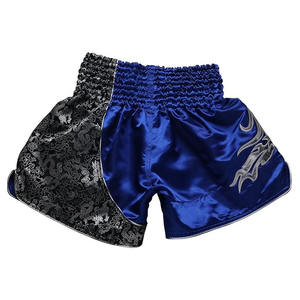 Vente directe d'usine Logo personnalisé femmes Muay Thai Shorts Sublimation Broderie Applique Meilleur prix Kickboxing Arts Martiaux Porter - Product Image 4