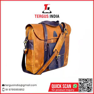 Leather Laptop <b>Bags</b> <b>Men</b> Stylish Handmade Top Grain Leather Good Quality Briefcase <b>Messenger</b> <b>Bag</b> Office <b>Bag</b> - Product Image 2