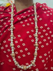 สร้อยคอสแตนเลสสำหรับทุกเพศพลาสติกสไตล์คริสเตียนสำหรับงานเลี้ยงครบรอบของขวัญไข่มุกหินหลัก - Product Image 6