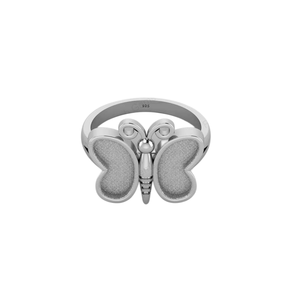 Anillo de Plata de Ley 925 con Engaste de Bisel, Semi-Montado, con Forma de Mariposa, Base Vacía para Incrustar Piedras, Joyería de Recuerdo para Mujer - Product Image 1