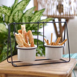 Soporte de hierro oscilante para aperitivos, logotipo personalizado de tamaño vintage del desierto, hecho en la India, moradad, fábrica directa, moderno y único, 2022 - Product Image 4