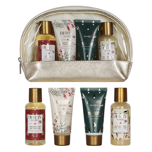 Belle & Whistles Gold Berry Bellissimo Set da Viaggio per la Cura della Pelle con Elegante Borsa da Bagno - Product Image 2