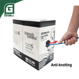 <span class=keywords><strong>Cable</strong></span> Ethernet LAN GETEKnet OEM ODM Cat6 <span class=keywords><strong>UTP</strong></span> de <span class=keywords><strong>Cobre</strong></span> Puro CMR, 8 Conductores, para Exteriores, Rollo de 1000 Pies/305 Metros, para Computadora - Product Image 1