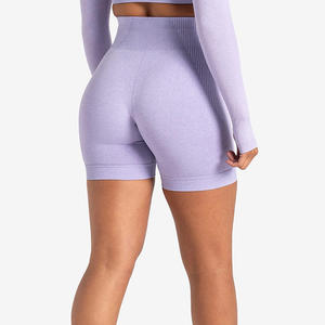 Pantalones cortos de gimnasia personalizados para mujer, pantalones cortos de yoga para levantamiento de glúteos y cintura alta, pantalones cortos de motorista para entrenamiento, ropa deportiva - Product Image 3