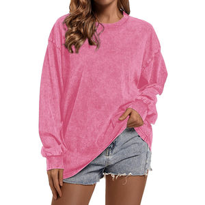 Ropa de calle informal de calidad Premium, figuras de hombro caído, sudaderas con capucha ecológicas transpirables, Sudadera de punto para mujer - Product Image 1