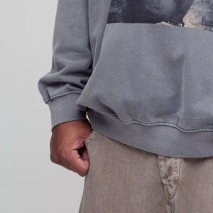 Vente en gros de sweatshirts à col ras du cou et à manches longues en polyester avec impression par sublimation personnalisés sweatshirts pour hommes - Product Image 1