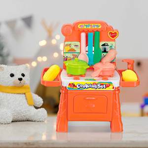 ROBINCOOL Juego de Cocina 2 en 1 con Carrito de Compras, 33 Accesorios Incluidos, 29 X 32 X - Product Image 2