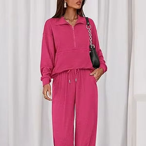 Ensemble de survêtement oversize pour femmes, survêtement confortable pour femmes, sweat-shirt à capuche et jogging, ensemble de survêtement décontracté pour femmes, tenue quotidienne - Product Image 1