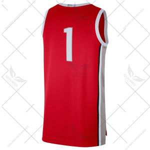 Transpirable de alta calidad por encargo Ohio State Buckeyes Limited Venta al por mayor Sublimado Baloncesto Jersey - Scarlet - Product Image 3