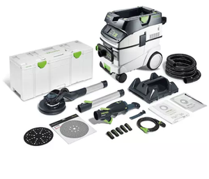 TOUT NOUVEAU AUTHENTIQUE LHS 2 225 EQI / CTM 36-SET PLANEX ponceuse à long col avec lumière LED et aspirateur - Product Image 2